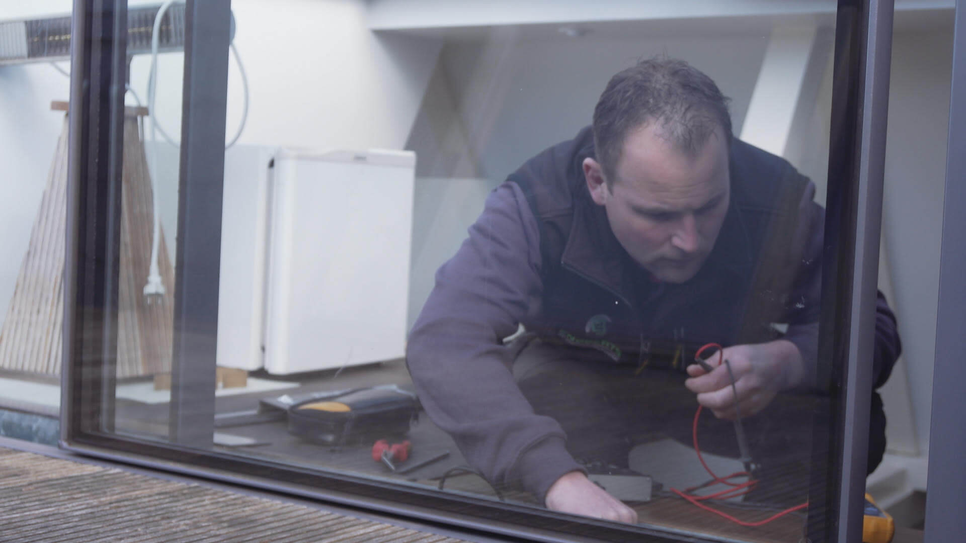 El equipo de instalación Glazing Vision